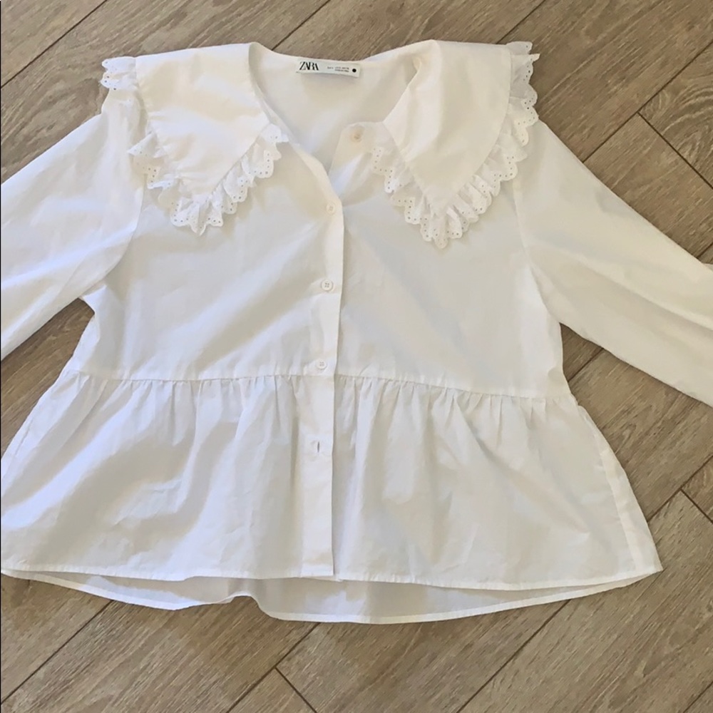 Brand new Zara blouse top in white